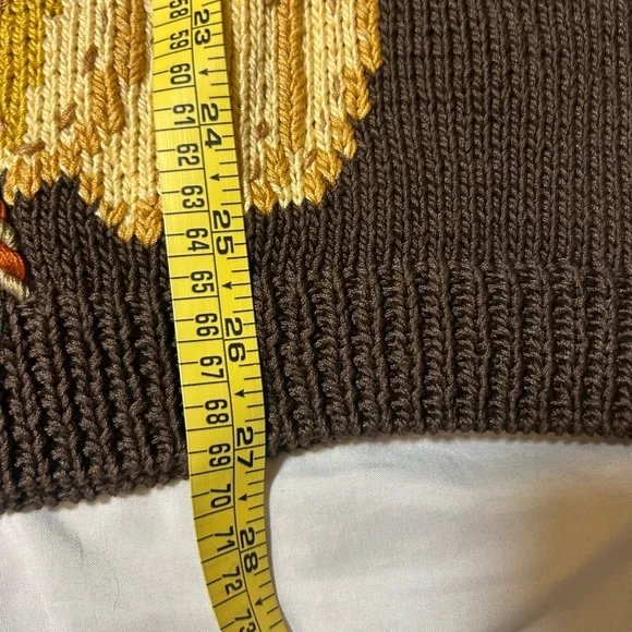 Vtg 90s Berek Marta D Sweater Vest M Wearable Art Hand Knit Western Cowgirl - Picture 11 of 16